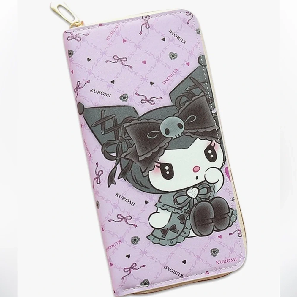 Sanrio Kuromi Long Wallet Mobile Phone Card Holder Wallet NWT❗️FINAL SALE